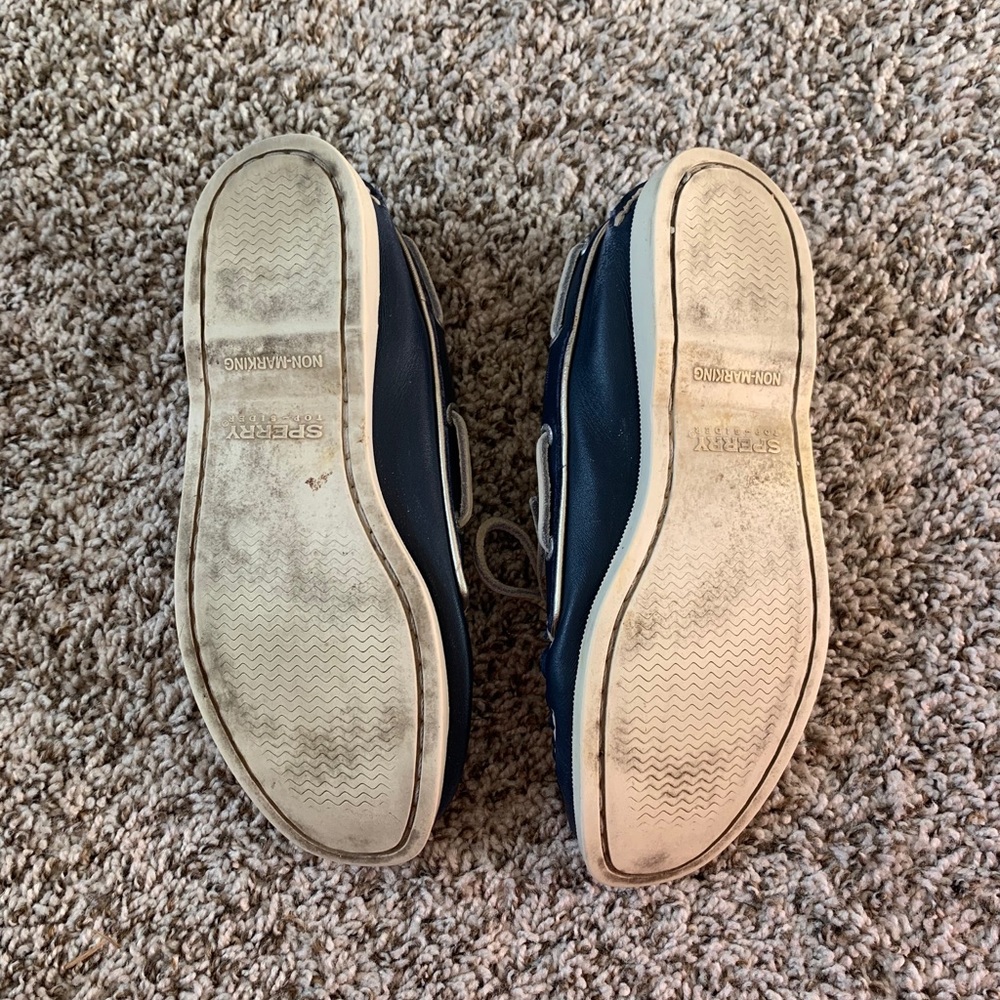 Sperry top sided boat shoe navy leather - Picture 9 of 10